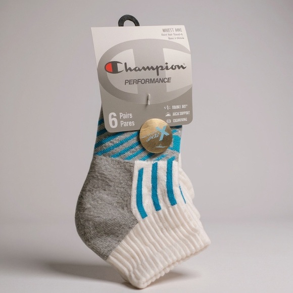 Champion Women’s Performance Ankle Socks 6-Pack NWT – Size L -Shoe size 5 - 9 - Picture 1 of 7